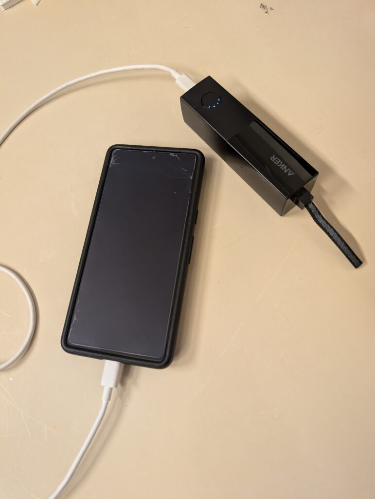 モバイルバッテリーでの充電